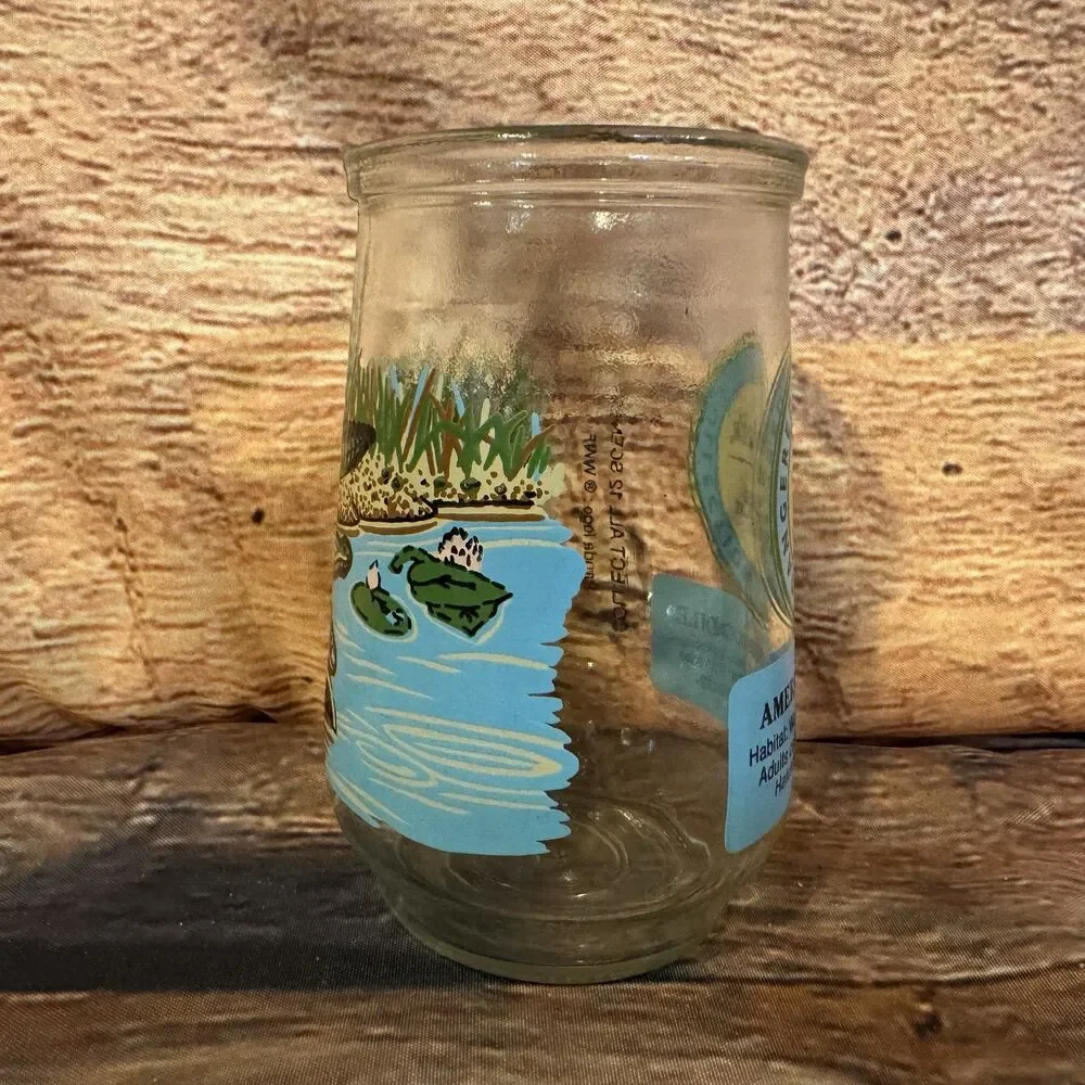 Welch's 1999 Endangered Species American Crocodile Jelly Jar Drinking Glass WWF